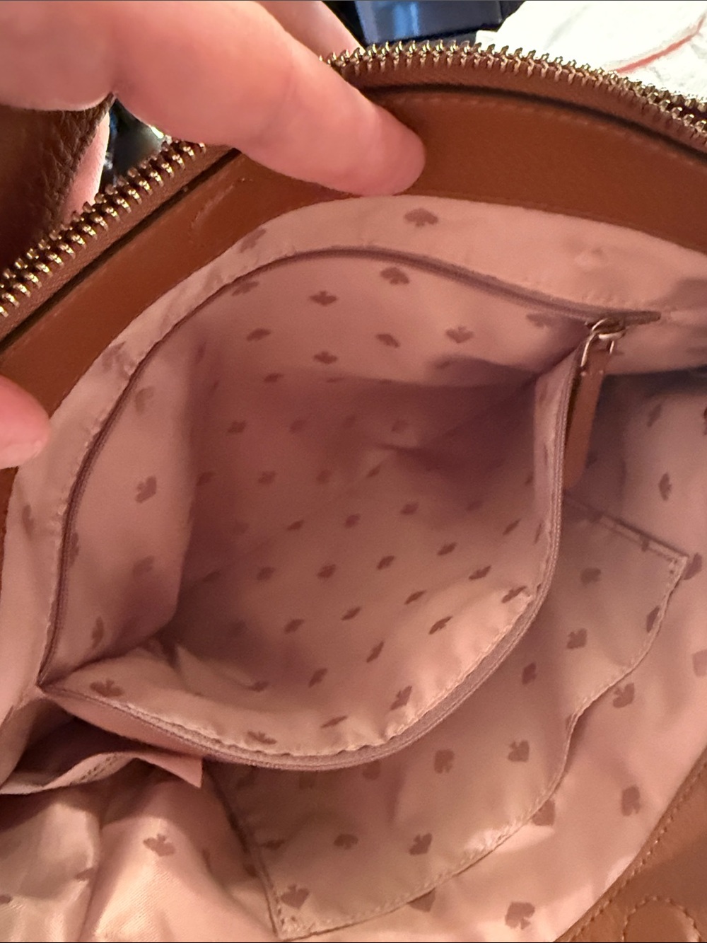 kate spade Brown Pebbled Leather Hobo Shoulder Bag - Picture 6 of 7